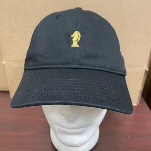 Lord Abbett Knight Chess Piece Black Adjustable Finance Golf Logo Dad Hat Cap